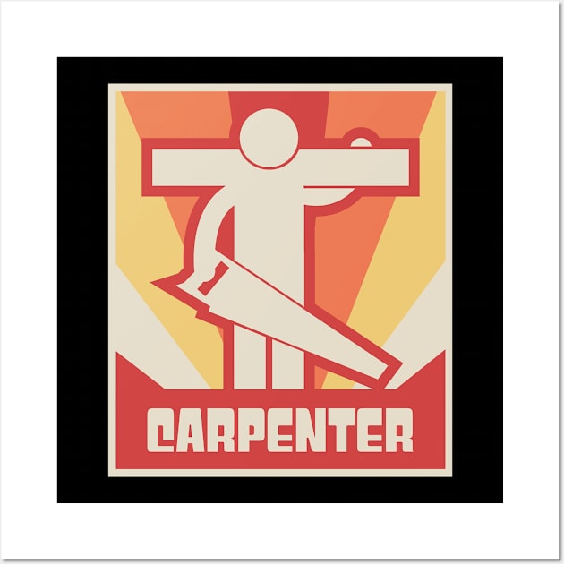 Vintage CARPENTER Poster Wall Art by MeatMan